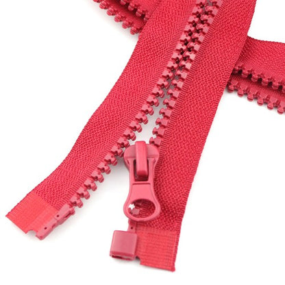 5Pcs Chunky Zip Open End Separating Zipper for Sewing Jacket Coats Plastic Teeth