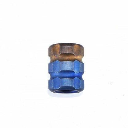 New Blue Gold Titanium Alloy Knife Bead Umbrella Pendant Rope Paracord Outdoor