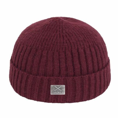 Beanie Hat Short Skullcap Men's Winter Women's Caps Knitted Unisex Casual Solid