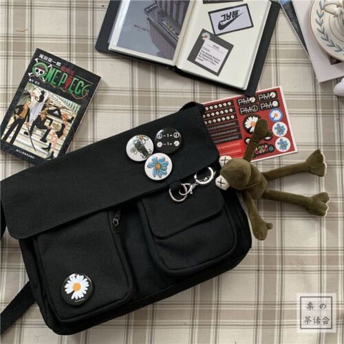Student Messenger Large Shoulder Bag Multifunctional School Outdoor Traveling