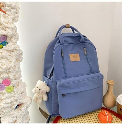 Women Backpack School Bags Student Large 43*13*30 CM Waterproof Blue Red Black