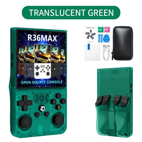 R36MAX Retro Handheld Retro Gaming Console, 4.0 Inch HD IPS Screen, 64GB 128GB