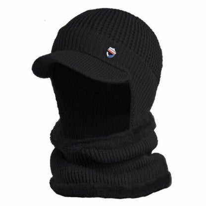 Winter Hat Bandana Scarf Outdoor Ear Protection Warm Thick Bicycle Knitted Cap