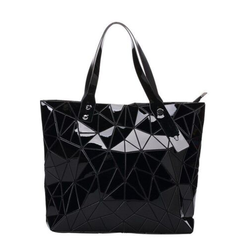 Women Bags Beach Large Tote Hologram Shoulder Bag Geometric Pouch 40*7.5*31.5 CM