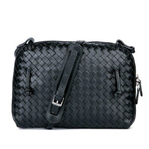 Luxury Shoulder Bag Sheepskin Handmade Woven Crossbody Bags Messenger Purse Bags