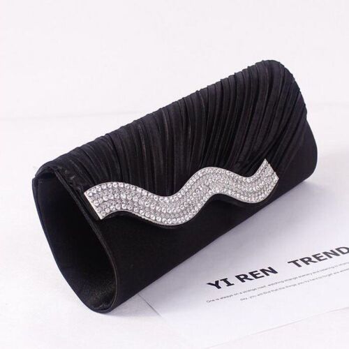 Women Rhinestone Evening Bag Fashion Purse Envelope Chain Clutch 27*10*5 CM Bags