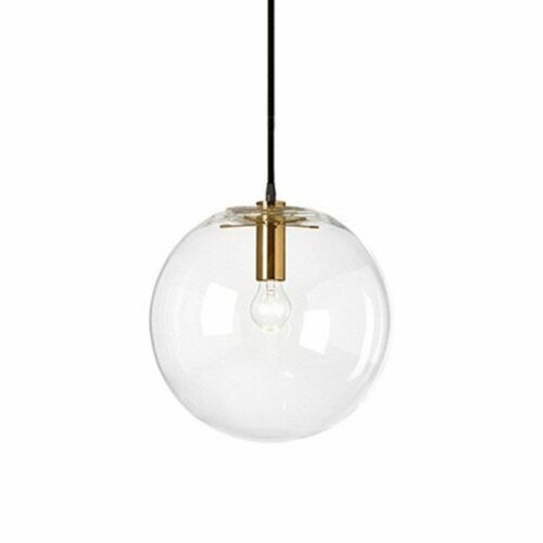 Glass Ball Pendant Lamp Nordic Modern Minimalist Single-head Restaurant Light AC