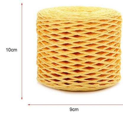200M 2mm Raffia Paper Cord StrawRope Yarn DIY Crochet Summer Beach Hat Bag Craft