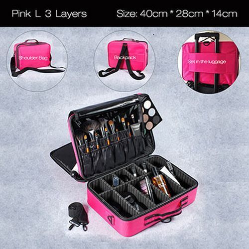 Makeup Cosmetic Bag Waterproof Case Organizer Large Storage Traveling Pouch Bags