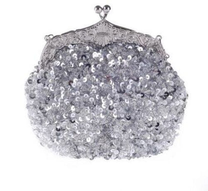 Arrival Clutch Purse Silver Crystal Evening Bag Wedding Party Handbags Gold Sky