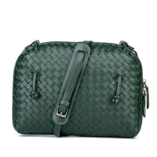 Luxury Shoulder Bag Sheepskin Handmade Woven Crossbody Bags Messenger Purse Bags