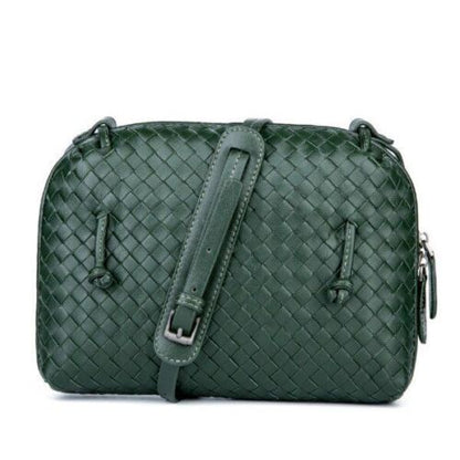 Luxury Shoulder Bag Sheepskin Handmade Woven Crossbody Bags Messenger Purse Bags