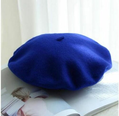 Berets Hat 100% Pure Wool French Artist Women Painter Vintage Warm Walking Cap