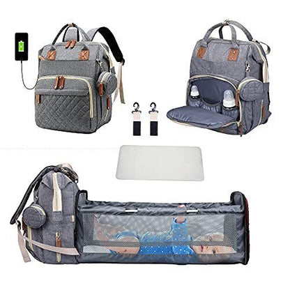 Diaper Bag Backpack Baby Bed Travel Bag Charge Diaper Bag Backpack Bed 3 types