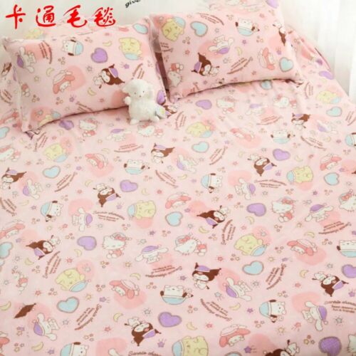 My Melody Kuromi Cinnamonroll Blanket Anime Plush quilt Soft Bed Couch Blanket