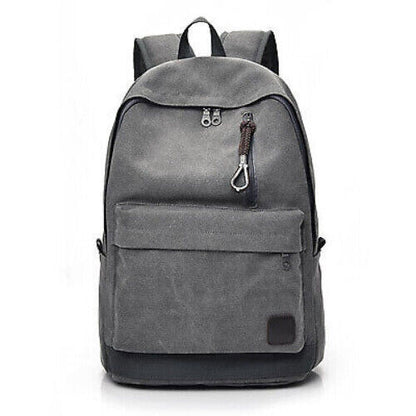Women Men Canvas Backpacks Large School Bags Boys Girls Travel Laptop Backbag