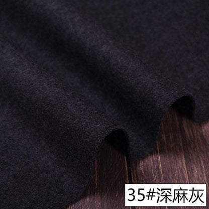Fall Thick Solid Cashmere Imitation Wool Cloth Diy Coat Woollen Fabric Wide 57"