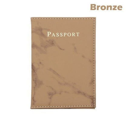 Colorful Marble Passport Cover Waterproof Passport Case Holder Travel Card Case