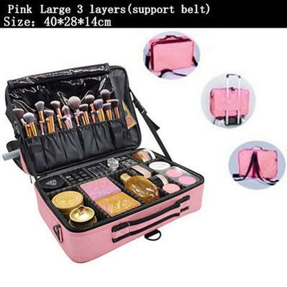 Storage Makeup Organizer Large Cosmetic Bag Makeup Cases Brushes 14*42*28 CM 1PC