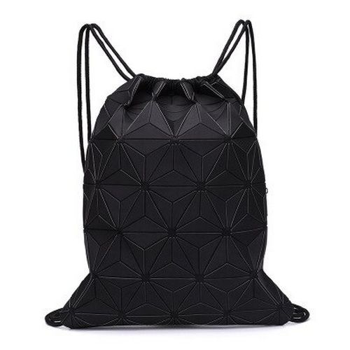 Drawstring Backpack Holographic Luminous Geometric Backpack School Bag 30*3*37CM
