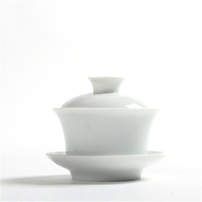 Gaiwan For Puer Tea Brew Service Porcelain Tureen Floral Ceramic Tea Bowl Cups