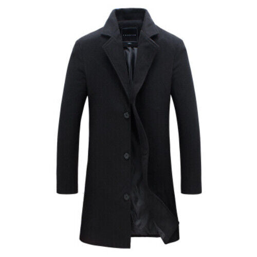 Men Jackets Men Slim Fits Coats Business Mens Long Winter Outwears