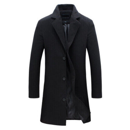 Men Jackets Men Slim Fits Coats Business Mens Long Winter Outwears