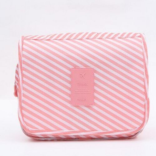 Solid Makeup Bag Toiletries Organizer Traveling Kit Cosmetic Purse 18.5*24*9.5CM