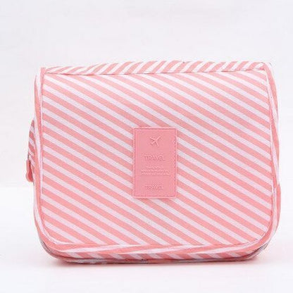Solid Makeup Bag Toiletries Organizer Traveling Kit Cosmetic Purse 18.5*24*9.5CM