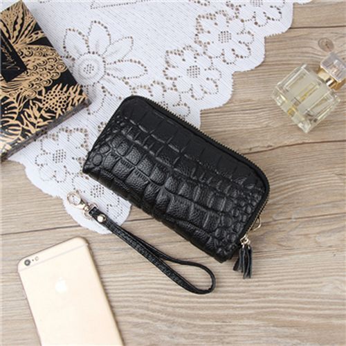 Wallet Cow Leather Card Coin Holder Money Clip Long Phone Clutch Cash Pocket 1PC