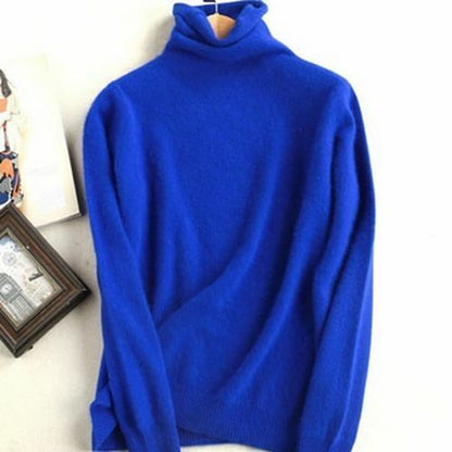 Women Sweaters Turtleneck Pullover Cashmere Knitted Soft Warm Clothes Jumper Top
