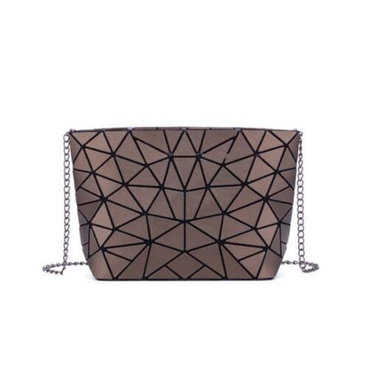 Chain Shoulder Bag Geometric Messenger Plain Folding Crossbody Purse Clutch Bag