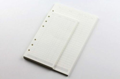 Notebook A5 A6 A7 Loose Leaf Refill Spiral Bind Planner Inner Page Inside Paper