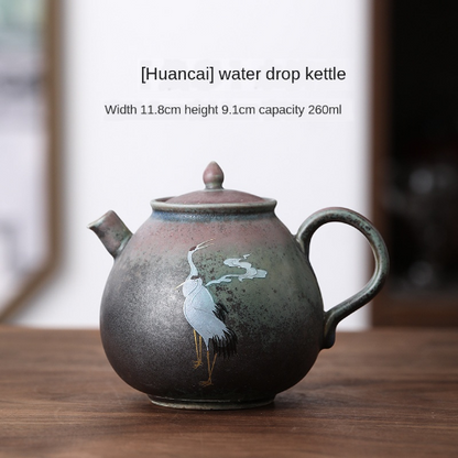 Water Pot Jingdezhen Handmade Retro Chinese Coarse Pottery Kiln Kung Fu Tea Pot
