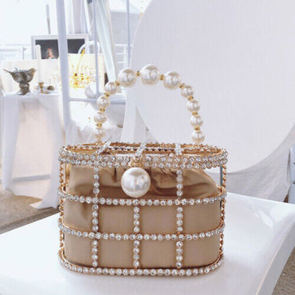 Basket Evening Clutch Bags Women Handbags Ladies Wedding Party Purse