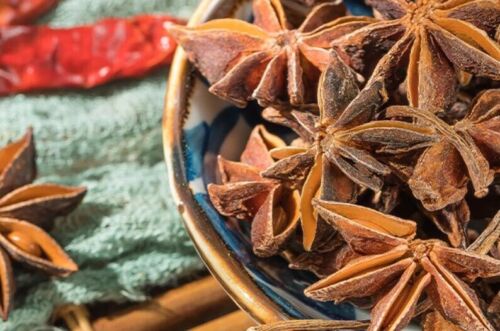 Dried Star Anise Fructus Anisi Stellati Whole Flowers Makes A Healthy Tea