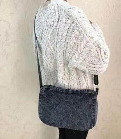 Fashion Vintage Denim Women Bags Handbags Crossbody Messager Purse Shoulder Bag