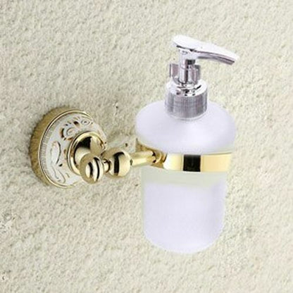 Luxury Towel Racks Stainless Steel Ceramic Wall Mounted Bathroom Accessories Set