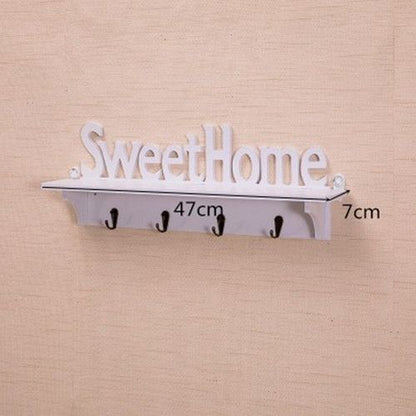 Key Holder Wood Box Organizer Mini Cabinet Frame Hanging Living Room Decorations