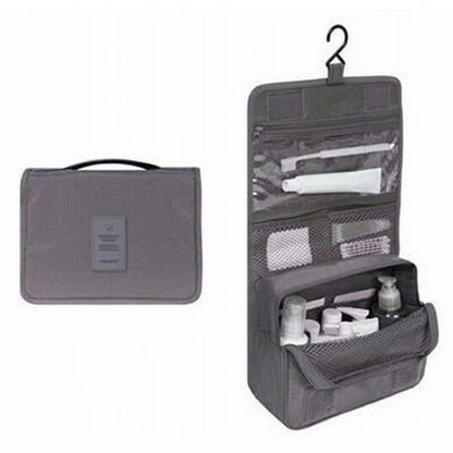 Solid Makeup Bag Toiletries Organizer Traveling Kit Cosmetic Purse 18.5*24*9.5CM