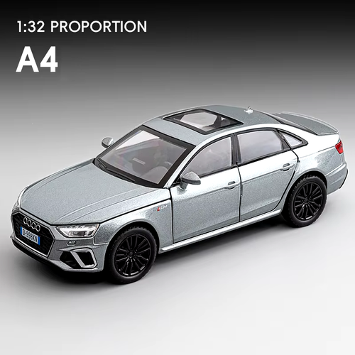 1:32 2024 AUDI A4 Alloy Car Model Diecast Metal Vehicles Car Model High Simulati