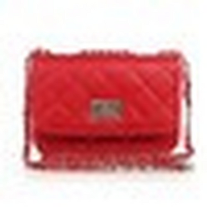 Leather Handbag Shoulder Cross Body Bag Satchel Purse Solid Chains Hasp Flap