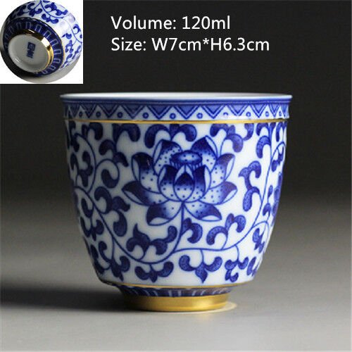 Chinese tea cup Japanese style master cup of tea blue-and-white porcelain cups