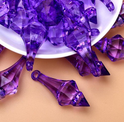 100Pcs/lot 18*46mm Hanging Pendant Diamond Drop Chandelier Acrylic Crystal Bead