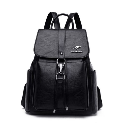 Backpack Vintage Travel Soft Genuine Leather Bag Large Bookbag School Bags 1 PC