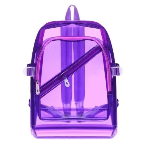 Transparent Clear Teenage Women Backpacks Schoolbag Girl Plastic Waterproof Bag