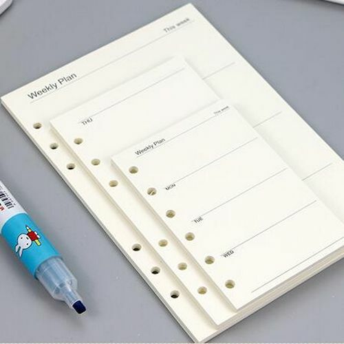 45 Sheets Notebook Business A5 A6 Loose Leaf Refill Spiral Binder Inside Page