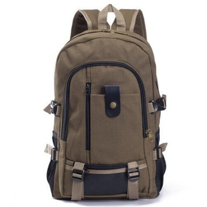 Mountaineering Bag Backpack Men Canvas Backpacks Outdoor Travel Camping Bag