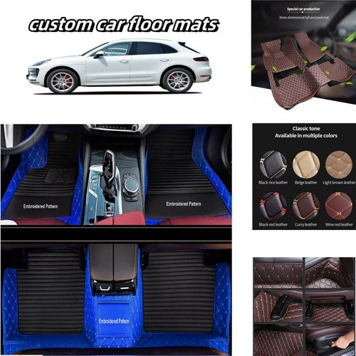 For GMC Car Floor Mats Luxury Custom Auto Cargo Liner Carpets Mats Waterproof