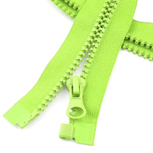 5Pcs Chunky Zip Open End Separating Zipper for Sewing Jacket Coats Plastic Teeth